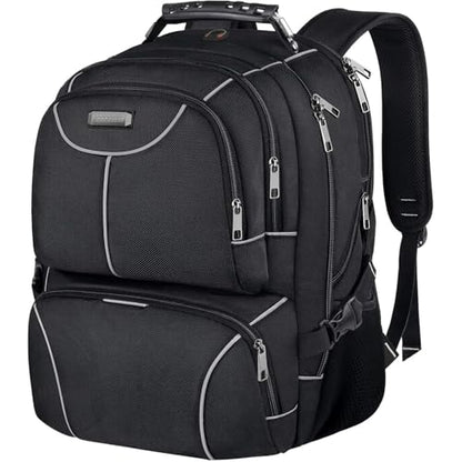 VECKUSON Lunch Bag Backpack, Insulated Cooler Lunch Box Backpack, Extra Large Travel Laptop Backpack TSA Friendly RFID Computer College bag for Women Men Fits 17.3 Inch Laptop - color: Gray-rfid
