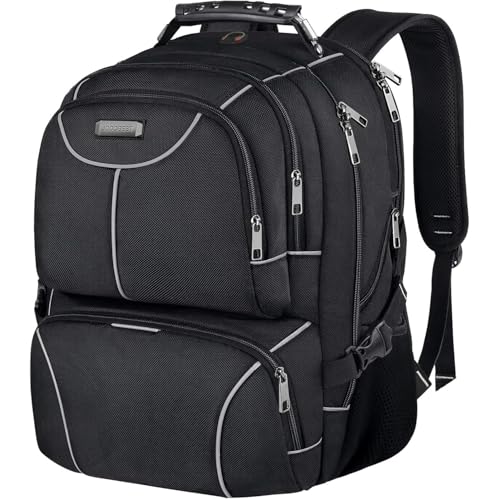 VECKUSON Lunch Bag Backpack, Insulated Cooler Lunch Box Backpack, Extra Large Travel Laptop Backpack TSA Friendly RFID Computer College bag for Women Men Fits 17.3 Inch Laptop - color: Gray-rfid
