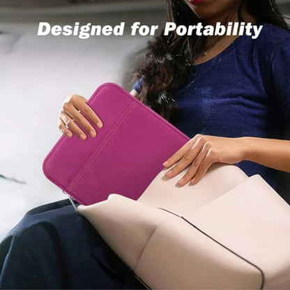 Dadanism 9-11 Inch Tablet Sleeve Bag Carrying Case for iPad (A16) 11th Gen 11", iPad 10th Gen 10.9" Air 5/4, iPad Air/Pro 11", iPad 9/8/7th 10.2", Galaxy Tab A11+ Plus 11"/S9 FE, Tab M11 11", Fuchsia - color: Fuchsia, size: 9-11 inch