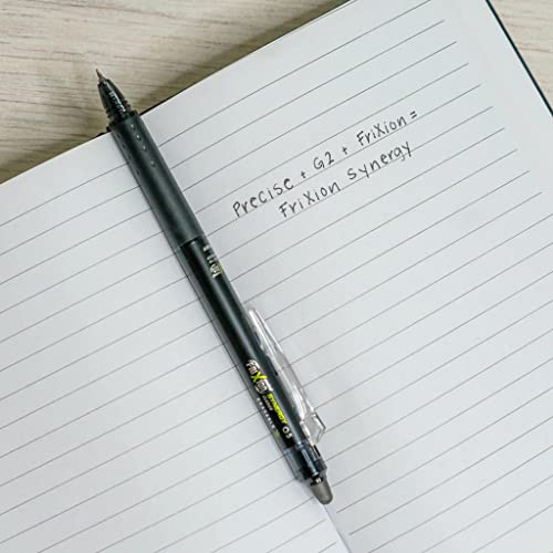 PILOT, FriXion Synergy Clicker Erasable, Refillable, Retractable Gel Ink Pens, Extra Fine Point 0.5 mm,Black,Pack of 98 - color: Black, size: 1 Count (Pack of 98)