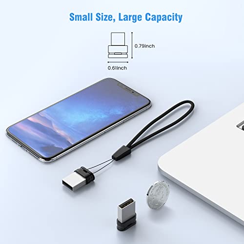 32GB Small USB Drive K&ZZ 10 Pack 32 GB Mini Flash Drive with Lanyard 32G Low Profile USB Flash Drives Micro Thumb Drive for PC Laptop (32GB, Black) - color: Black (10Pack), size: 32GB 2.0