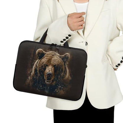 Computer Shoulder Bags for Laptops Laptop Briefcases Casual Business Briefcase - color: Bear, size: 10inch