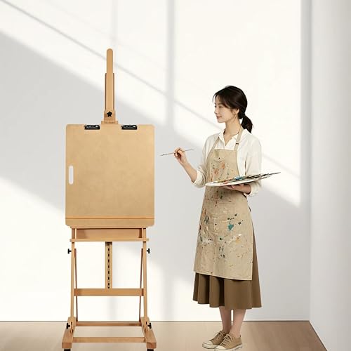 23" x 26" Oversized Artist Sketch Tote Board - Lightweight Hardboard Drawing Board with Handle, Clip & Rubber Band for Art, Sketching, Travel, Studio, by TX Liteart - size: 23"x26", 1 Pack