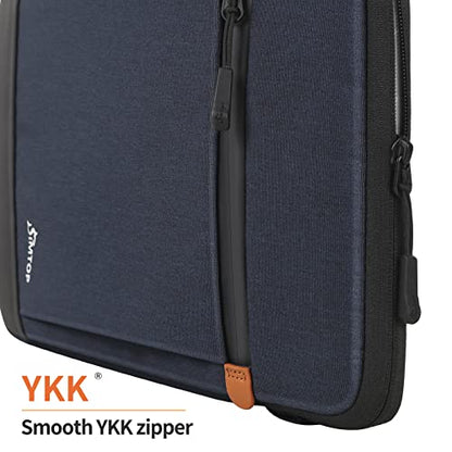 SIMTOP 11 Inch Tablet Sleeve, Compatible with iPad Pro 11-inch (M4), iPad Air 11-inch (M3), iPad 11-inch (A16) — YKK Zippers, Detachable Strap, Water-Resistant - color: Bllue, size: 11 inch