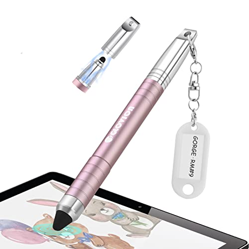 Stylus Pen for ipad, Easy Grip Kids Stylus Pens for iPhone IPad Air Capacitive Touch Screen Stylus for Kid Student Drawing Writing, Stylist Pen for Chromebook Android Fire Edition Tablet - Rose Gold - color: Rose Gold