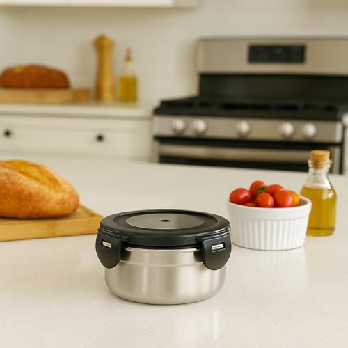 [6 Pack 4 Oz Small Condiment & Dip Containers with Leakproof Lids, Reusable Stainless Steel Bento Box Sauce Cups for Lunches, Picnics & Kitchen Storage (6pcs) - size: 6pcs