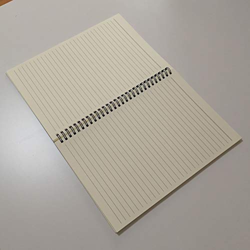 YUREE Spiral Notebook/Spiral Journal Lined, B5 Hard Kraft Cover Wirebound Notebook Ruled, 70 Sheets (140 Pages), 10.5" x 7.3", Dark Brown - color: 1 Pack-Dark Brown