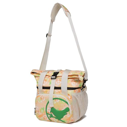 SUNNY BIRD Dual Compartment Lunch Bag Insulated Lunch Box for Women and Men (Grapefruit Pink) - color: Grapefruit Pink