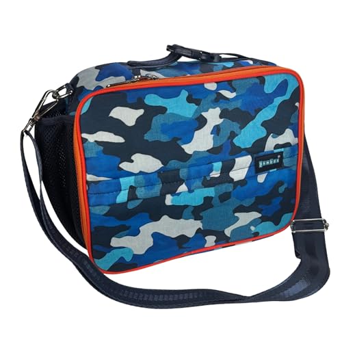 Yumbox Insulated Lunch Bag, Fits Bento Box & Bottle, Camo | Holds Lunch Box & Water Bottle | Adjustable Carry Strap | Insulated EVA Lining | Lightweight Design | Wipe-Clean Fabric - color: Camo