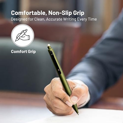 Everyman OD Green Grafton Pen and Pencil Set | Premium EDC Metal Gel Ink Pen + Mechanical Pencil | Refillable Executive Writing Tools for Office, Business, Men’s Gift & Daily Use - color: OD Green, style: Pen and Pencil Set