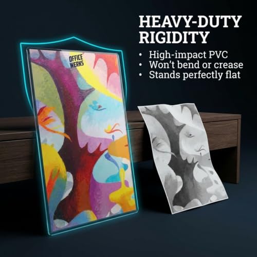 Performore 11" x 17" Heavy Duty Rigid Print Crystal-Clear Protectors Sheet Toploader Frame - Hold, Protect, Store, Display Photographs, Prints, Documents, and Page Protectors (10 Pack) - style: 10-Pack