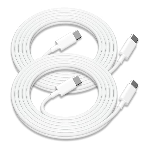 USB C to USB C Charging Cable for Apple 2Pack 6ft,Long Type C to C Cord | Fast Charger for iPhone 17/Air/16 E/15/Pro/Plus/Pro Max,for MacBook Pro/Air,for iPad Pro12.9/11in,Air 4/5,Mini 6/7 60W - color: White, size: 6ft