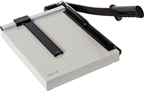 Dahle 12e Vantage Paper Trimmer, 12" Cut Length, 15 Sheet, Automatic Clamp, Adjustable Guide, Metal Base with 1/2" Gridlines, Guillotine Paper Cutter - style: Cut Length: 12"