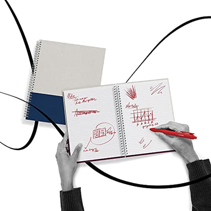TRU RED Medium Hardcover Ruled Notebook, Gray/Purple - color: Gray/Purple, style: 1 Pack