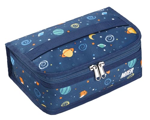 MIER Small Lunch Bag for Kids & Adults Compact Insulated Lunch Box Portable Thermal Mini Cooler for Work School Travel, Planet - color: Planet, size: Mini