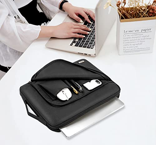 KCY Laptop Sleeve 11.6 Inch, Waterproof Slim Laptop Case Bag with Handle Compatible with Surface Pro 7/8/9/11/12, MacBook Air 11/12, 11-12 Inch Chromebook, Black - color: Black, size: 11-12.6 Inch(32x23x2.5cm)