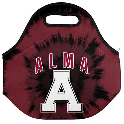 Campus Lab Alma College Tie-Dye Soft Neoprene Lunch Bag, Lightweight, Work - color: Alma College Scots
