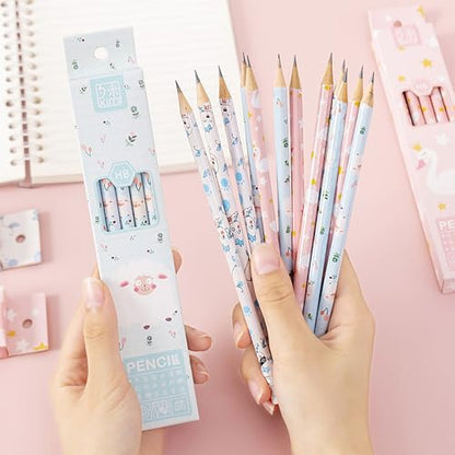 30pcs HB Art Drawing Pencils Bulk Cute Fun Novelty Wooden Writing Pencils with Erasers for Students Reward Teacher Classroom Office (Green) - color: Green
