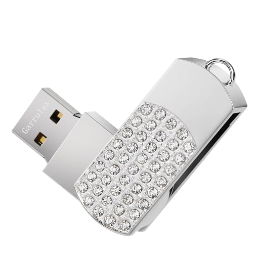 USB Flash Drive, 16GB/32GB/64GB/128GB USB2.0 Rotatable Memory Stick Date Storage Pendrive Thumb Drives U Disk(16GB,Silver) - color: Silver, size: 16GB
