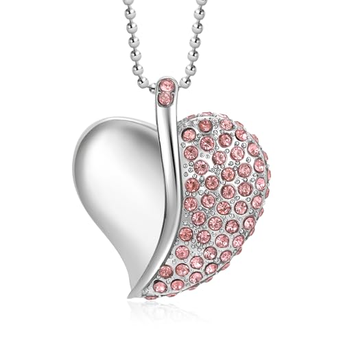 High Speed USB 3.0 Flash Drive,Cute Romantic Heart Shape USB Memory Stick,Thumb Drive for Photos, Music, Files Storage (Pink, 32, GB) - color: Pink