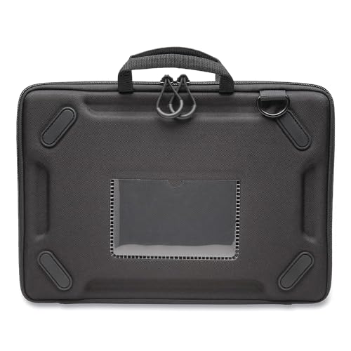 Kensington LS520 Stay-On Laptop Case for 11.6" Chromebooks & Laptops, Clamshell, Shoulder Strap, Water-Resistant (K60854WW), Grey - size: 12" Hard