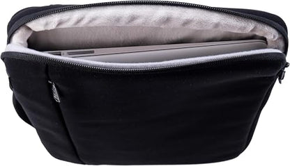 Case-it Neoprene Padded Laptop Sleeve | Holds Up to 13 Inch Laptop/Tablet | Easy Handle to Carry | External Zipper Pocket | Laptop Protector | LAP-514-NEO Black - color: LAP-514-NEO-BLACK, size: 1 Pack