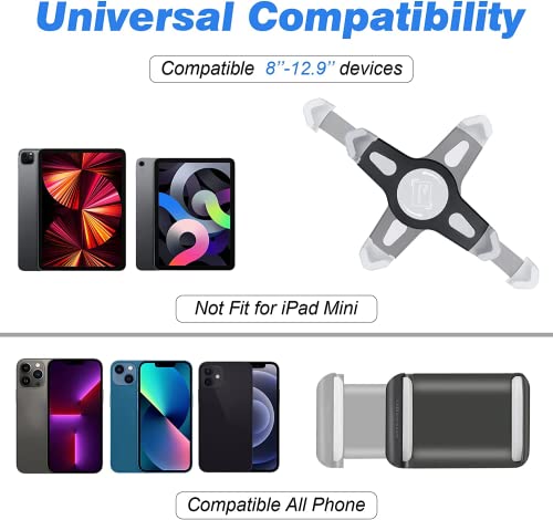 UBeesize 67-in iPad Tripod Stand, 360 Rotating Tablet Mount & Phone Holder, Compatible with 9.9-15.7 Inches Tablets - size: 67-in