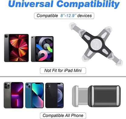 UBeesize 67-in iPad Tripod Stand, 360 Rotating Tablet Mount & Phone Holder, Compatible with 9.9-15.7 Inches Tablets - size: 67-in
