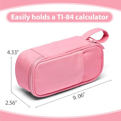 SPACEMATE Pencil Case Pouch Box Bag School Supplies Girls Boys Kids, Cute Preppy Stuff Large Big Capacity Aesthetic Pen Organizer, Back to College Stationary, Rosy Pink, Heavy Duty Canvas, 1800ml - color: Rosy Pink