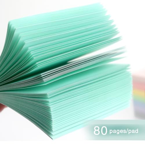 Sticky Notes 3x3 Inch, 8 Pads, Light Colors Self-Adhesive, 80 Sheets/Pad | Reusable Notepads for Office, School, and Home - color: 3x3 8 Pads Light Colors