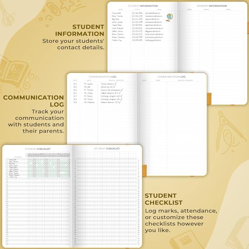 Clever Fox Teacher Planner, School & Homeschool Book, B5 Size Amber Yellow | Undated, 7x10, lay-flat binding, heavy-duty hardcover, teacher lesson weekly & daily planner, homeschool supplies - color: Amber Yellow, size: Smaller than A4 (7″ x 10″)