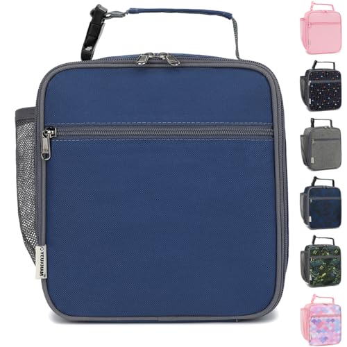 GYEUKHAM Lunch Box for Kids Boys Girls Men Women, Insulated Small Soft Cooler Lunch Bag Kit for School Work Picnic Travel - Reusable Portable lunchbox, Cyan - color: Cyan