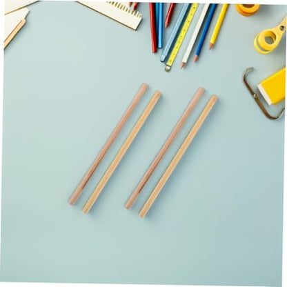 100pcs Natural Wood Hb Pencils Hexagonal and Round Grip Smooth Graphite Core Writing Drawing Sketching Pencils for Students Artists Teachers Office Classroom Supplies