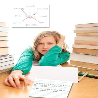 White Index Cards 5x8 Ruled, 50 Pcs File Note Cards, Lined Index Cards, Flash Cards, Study, Flashcards for Studying, Notecards for Studying, Note Taking and To Do List - size: 5 x 8-50PCS