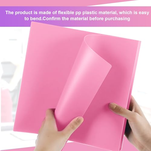 Henoyso 6 Pcs Plastic 1 Inch Mini 3 Ring Binders Fits 5.5" x 8.5" Paper, Holds(Capacity 200 Sheets), Flexible Three Round Rings Small Pink A5 Binders Bulk for School, Office Use, Photo Album - color: Pink, size: 1 Inch