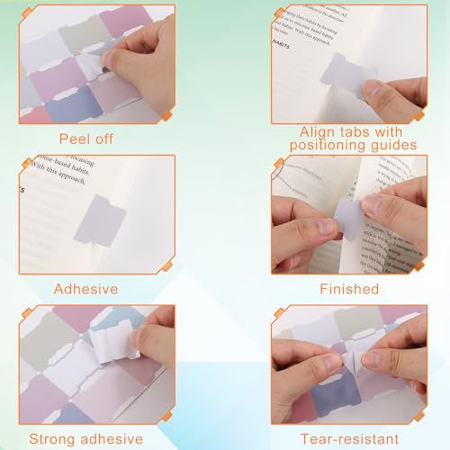 20 Sheets/240 Pieces Sticky Index Tabs, Double Sided Book Page Markers Tabs Blank Monthly Tabs Writable Sticky Notes Flags Self Adhesive Planner Stickers for Labeling (Morandi)
