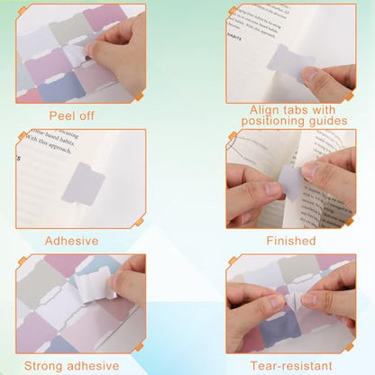 20 Sheets/240 Pieces Sticky Index Tabs, Double Sided Book Page Markers Tabs Blank Monthly Tabs Writable Sticky Notes Flags Self Adhesive Planner Stickers for Labeling (Morandi)