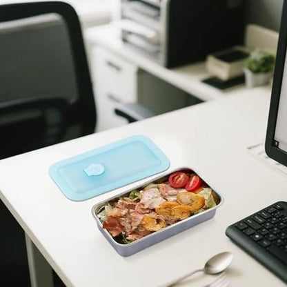 Snack Containers Reusable, Stainless Steel Double Compartment, Dishwasher- Reusable Condiment Containers with Lids 8 PCS - color: 8 PCS