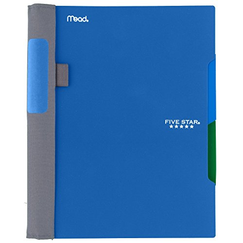 Five Star Advance Spiral Notebooks, 2 Subject, College Ruled Paper, 100 Sheets, 9-1/2" x 6", Blue, Green, Teal, 3 Pack (38640) - color: 14 Storm, size: Pack of 3