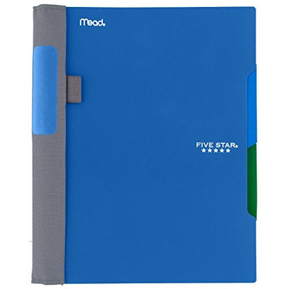 Five Star Advance Spiral Notebooks, 2 Subject, College Ruled Paper, 100 Sheets, 9-1/2" x 6", Blue, Green, Teal, 3 Pack (38640) - color: 14 Storm, size: Pack of 3