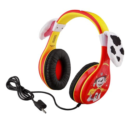 eKids Paw Patrol Marshall Kids Headphones, Wired Headphones Compatiable with 3.5mm Jack, Children's Earphones for School, Home, or Travel - color: Marshall Headphones