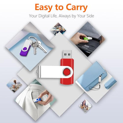 16GB USB Flash Drives Bulk 100 Pack, AreTop USB 2.0 Thumb Drive Bulk | 16GB USB Storage with 100 Pcs Lanyards and Labels, Memory Stick Indicator Design for Data Transfer and Backup - size: 16GB, style: 100PCS
