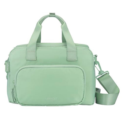 Bentgo Insulated Lunch Bag – Extra-Large Capacity Adult Lunch Bag with Shoulder Strap and External Storage Compartment, Durable, Lightweight, Ideal for Work, School, & Meals On the Go (Clay Green) - color: Clay Green
