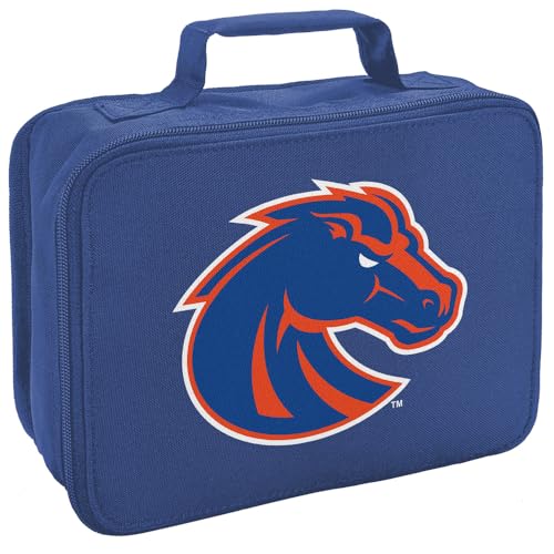 Campus Lab Boise State University BSU Broncos Primary Logo Insulated Soft Sided Lunch Box - Reusable Lunch Bag For School Office Work, BPA Free, Royal - color: Boise State University