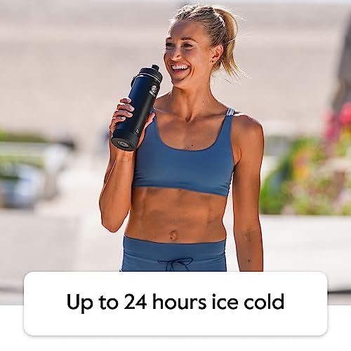 Takeya Actives Stainless Steel Water Bottle, Insulated Spout Lid, Keeps Drinks Cold 24 Hrs, Leakproof, Durable, Dishwasher Safe, Ideal for Gym, Travel, Fits Most Cup Holders, 22 oz/Teal - color: Teal, size: 22 Ounces