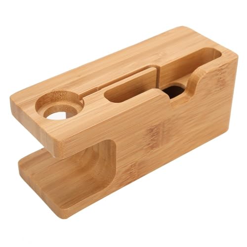 Charging Dock Station for Phone and Watch – Portable Desktop Holder with Cable Management for Desk, Car, and Home Use