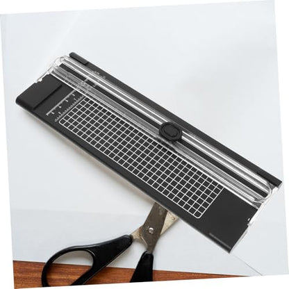 TEHAUX Portable Paper Cutter for Scrapbooking Manual Photos Trimmer Side Ruler Elegant Design for Crafting Office and Home Use Convenient and Simple to Operate