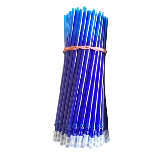 0.5 mm Erasable Gel Pen Refills Liquid Gel Ink Pen Refills Retractable Pens Refills Study Office Family (100pcs Blue)