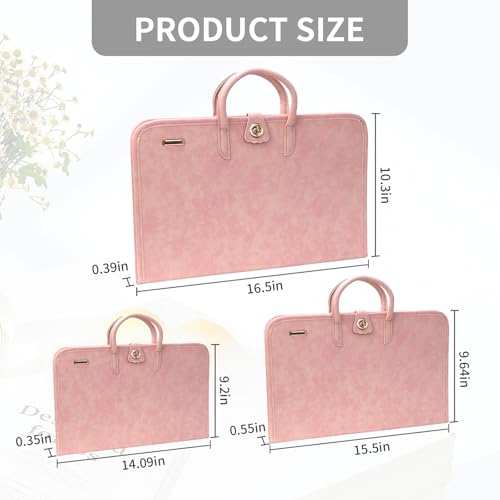 PU Laptop Sleeve Pink With Handle Protective Case Laptop Protective Case(13 inch) - color: 13 Inch