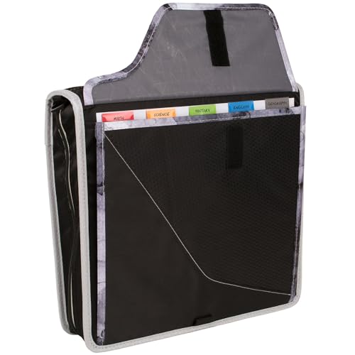 Five Star Zipper Binder, 3 Inch 3-Ring Binder, Expandable Plus Removable Padded Device Case and Expanding File, 700 Sheet Capacity, Includes Multi-Use Strap, Black/Gray (29296IT8) (Pack of 2) - color: Black/Gray, size: 3 Inch (Pack of 2)